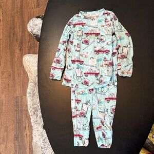 Posh Peanut Mint Medical Print Pajama Set